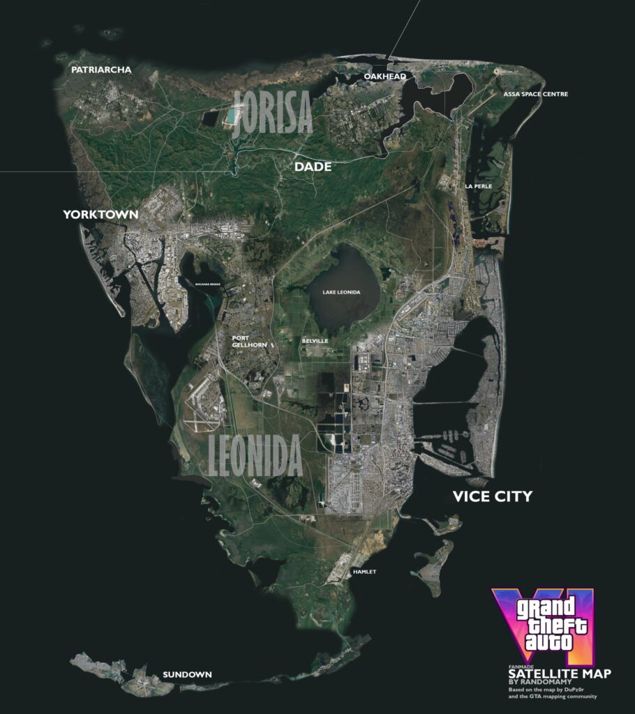 Grand Theft Auto 6 leaked map