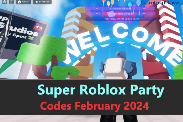 Super Roblox Party Codes February 2024
